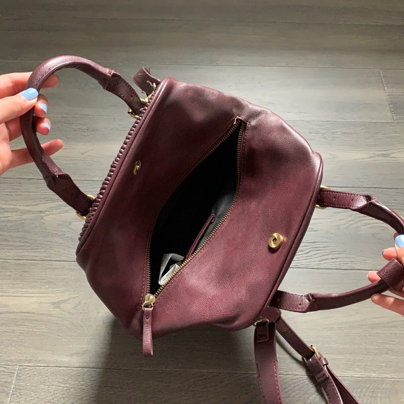 Burgundy zara bowler bag - Picture 2 of 2
